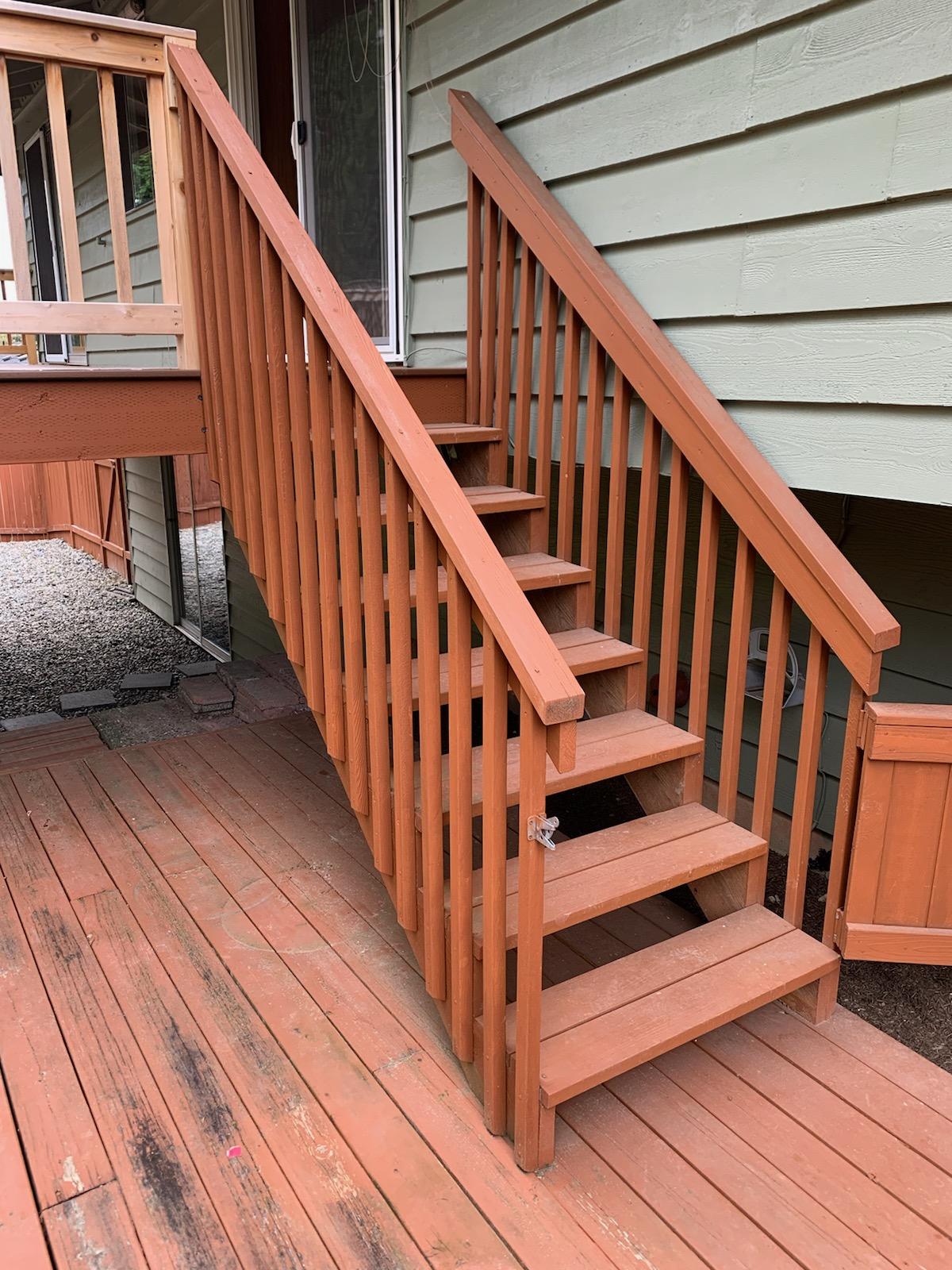 Re-stating deck