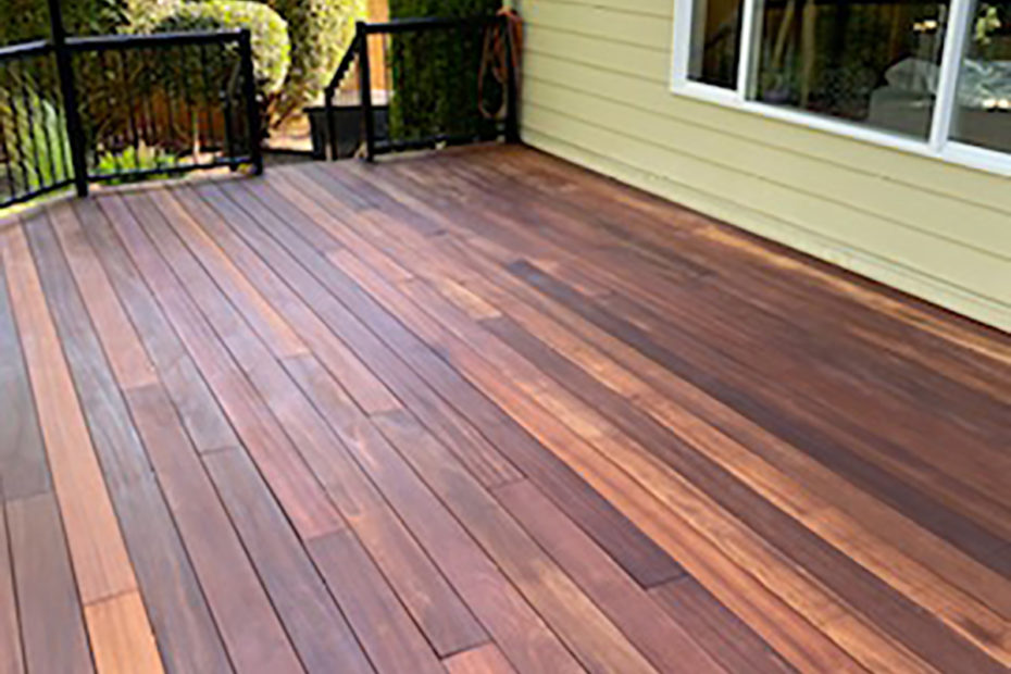 Re-stain the LPE deck