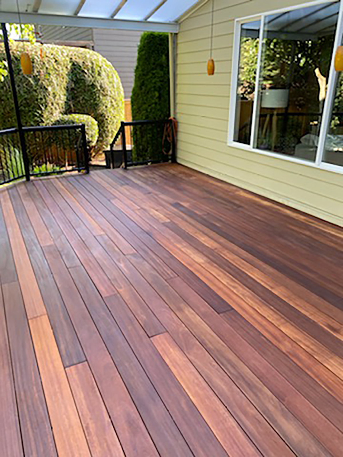Re-stain the LPE deck