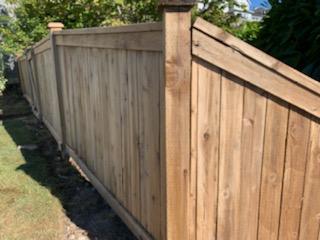 Repairing old fence